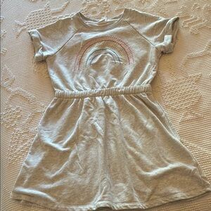 Gray Rainbow Kids Dress
